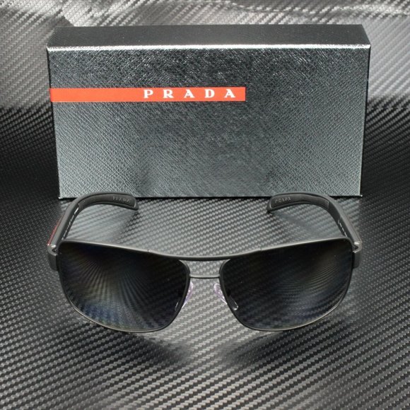 Prada Men's Black and Grey Rubber Sunglasses! - Picture 2 of 4
